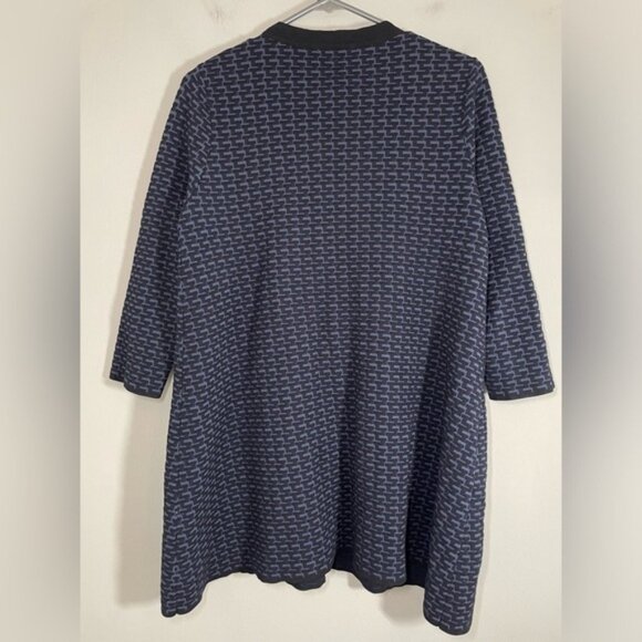 COS Navy Textured Button Front Cardigan size XS - Picture 3 of 5